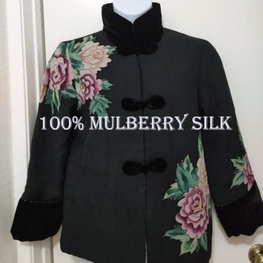 NWOT HY Women's Jacket 100% mulberry silk (XL)